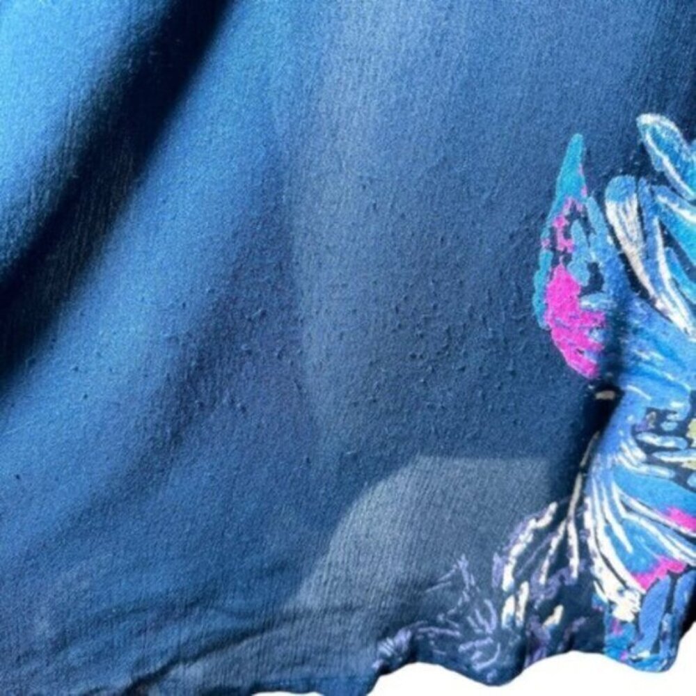 Free People | Blue Floral Tunic Top Sz S - Picture 4 of 14